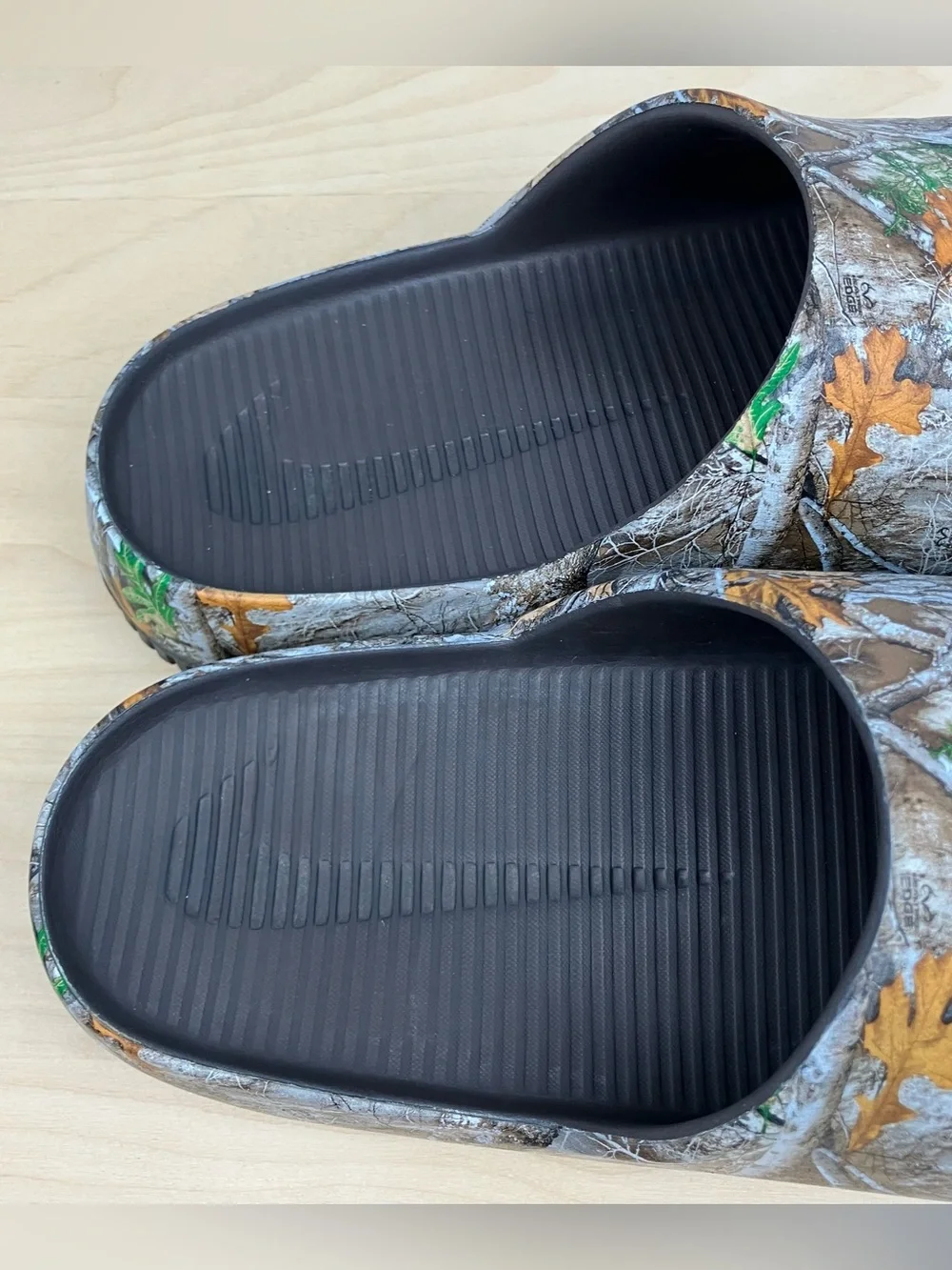 Nike Men’s Size 13.0 Clam Slide Sandals Realtree Camouflage Slip On Chunky